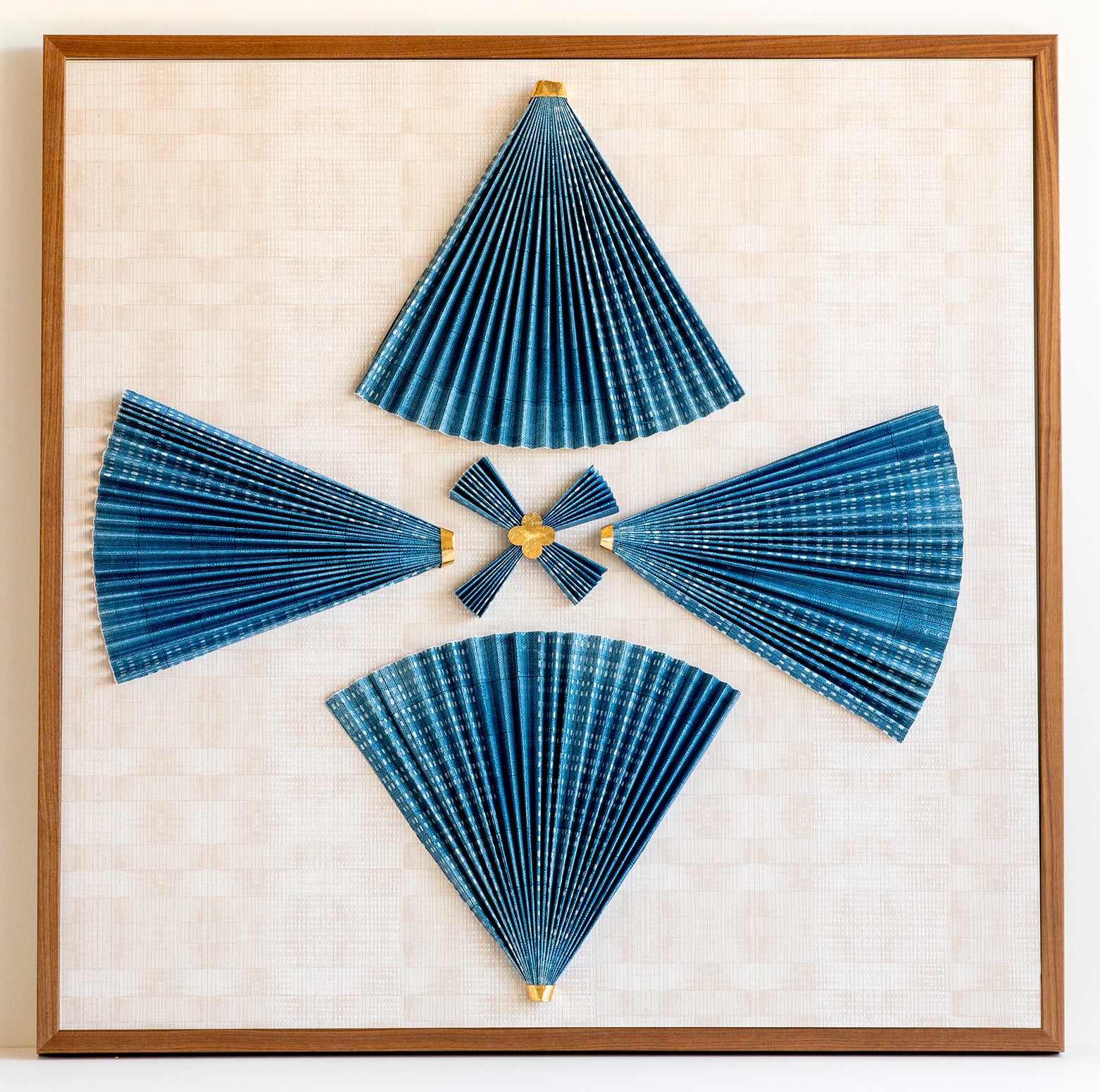 Art Deco Blue Fan