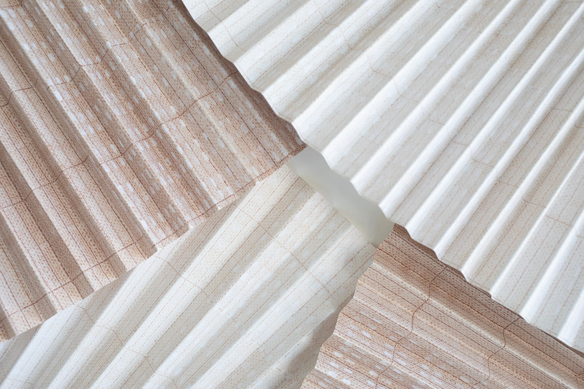 Abstract Dimensional Blush Pleats
