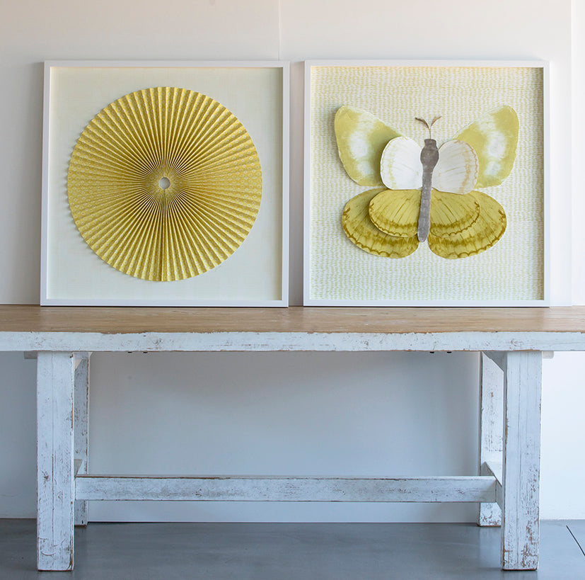 Dimensional Butterfly: Lemon Yellow