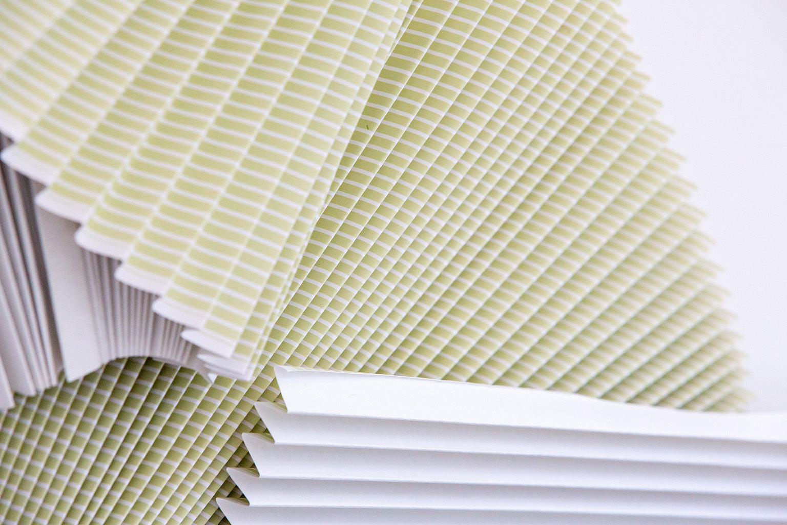 Abstract Dimensional Celedon Pleats