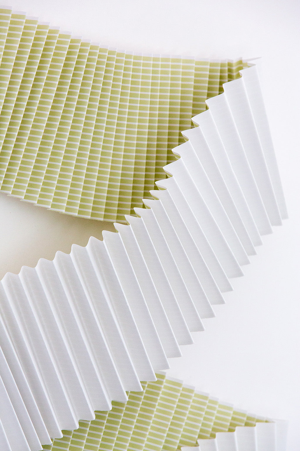 Abstract Dimensional Pistachio Green Stripes