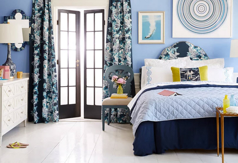 Multi Color Concentric Circles: Turquoise and Blue