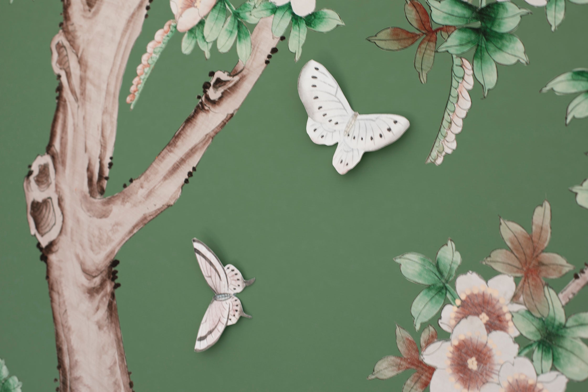 Spring Tree Collage: Green