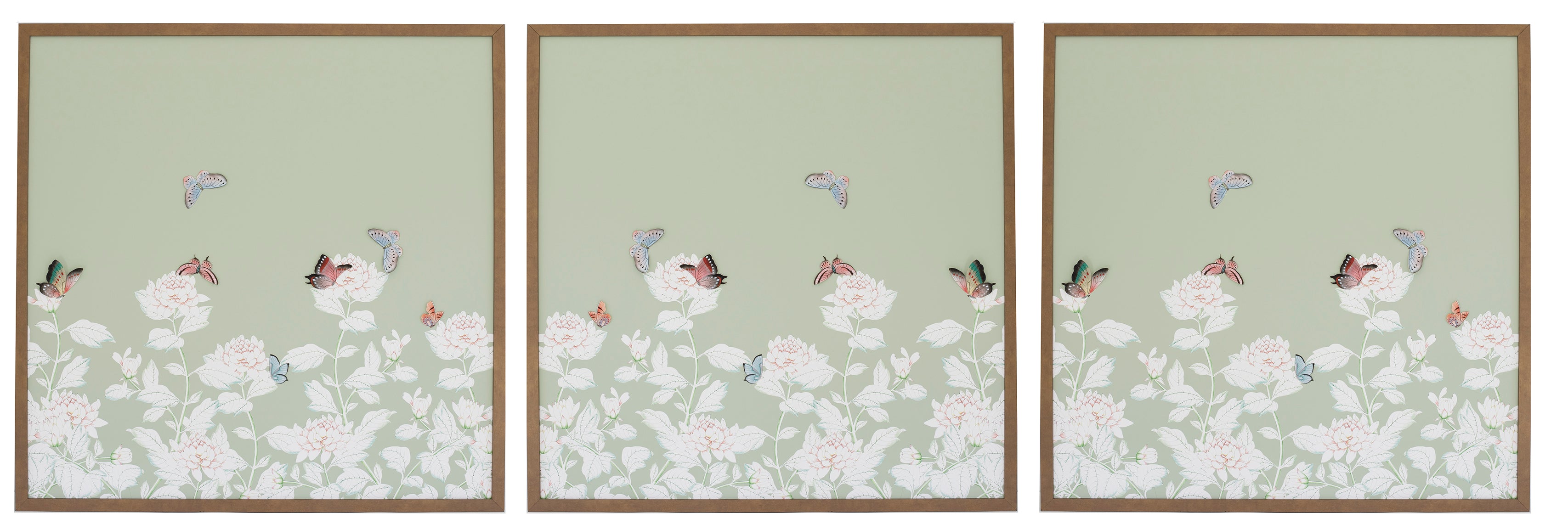 Green Chrysanthemum Chinoiserie