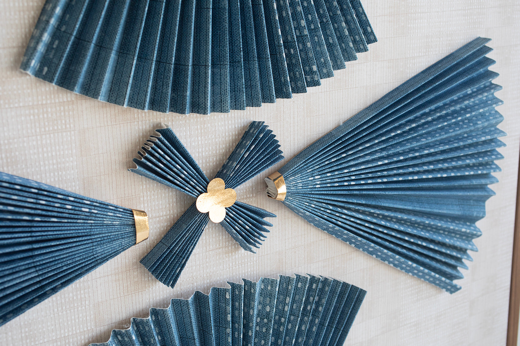 Art Deco Blue Fan