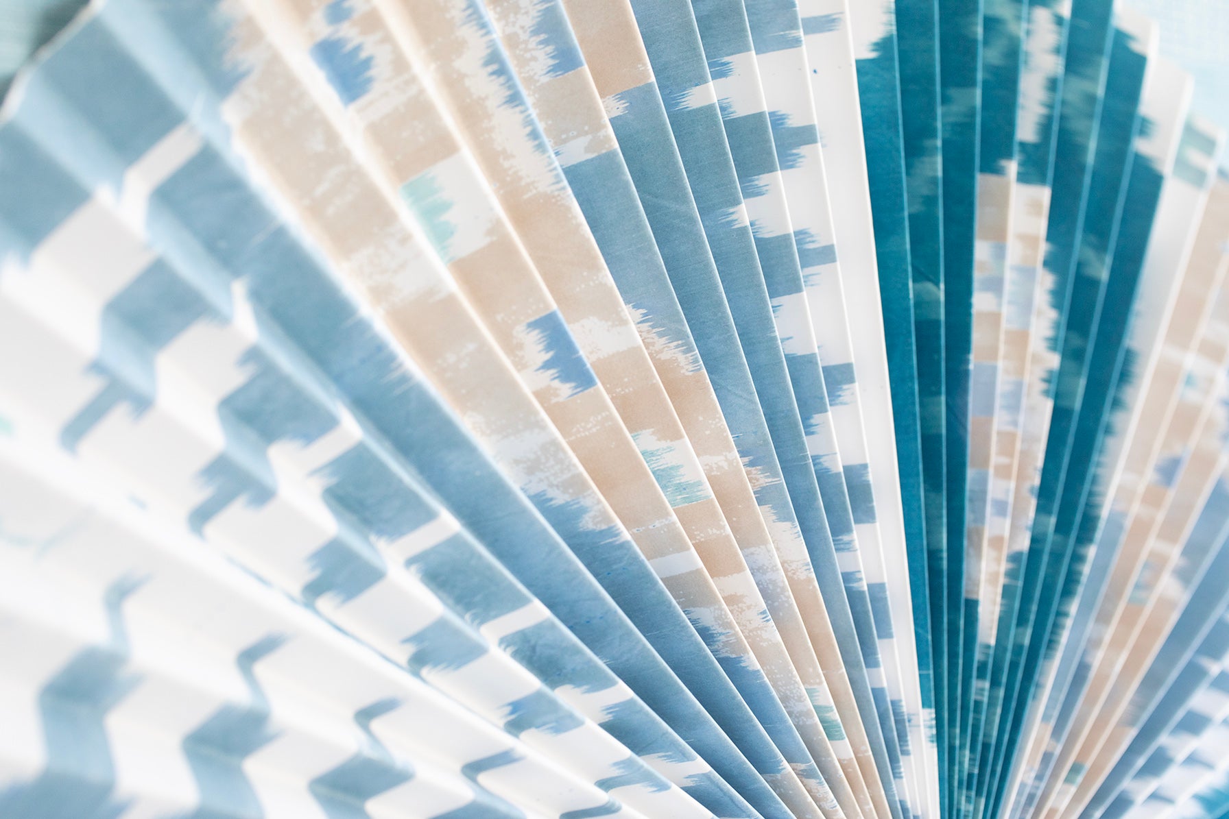 Pleated Dimensional Circle: Iktat (Blue)