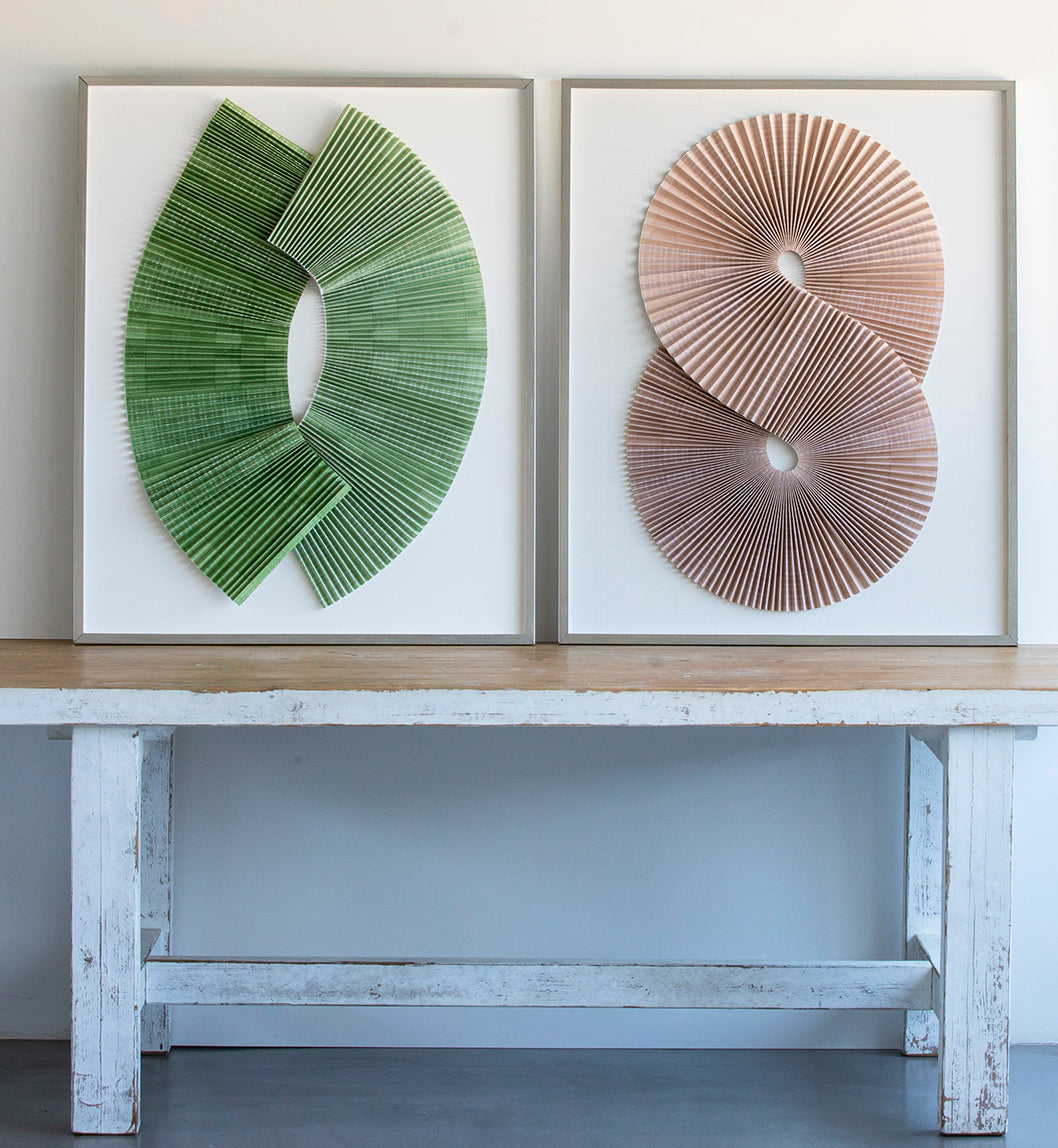 1 Abstract Blush Pleats