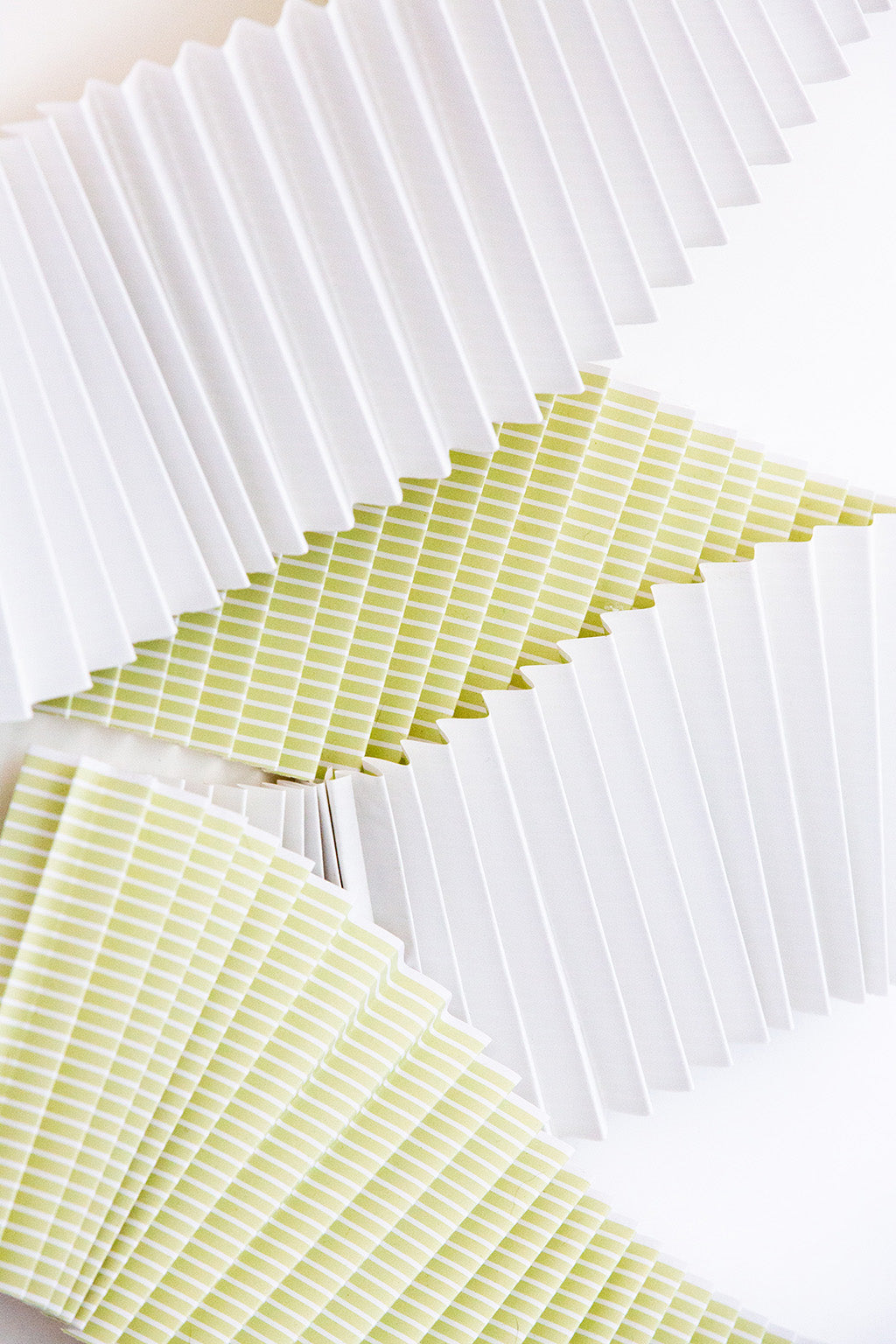 Abstract Dimensional Pistachio Green Stripes