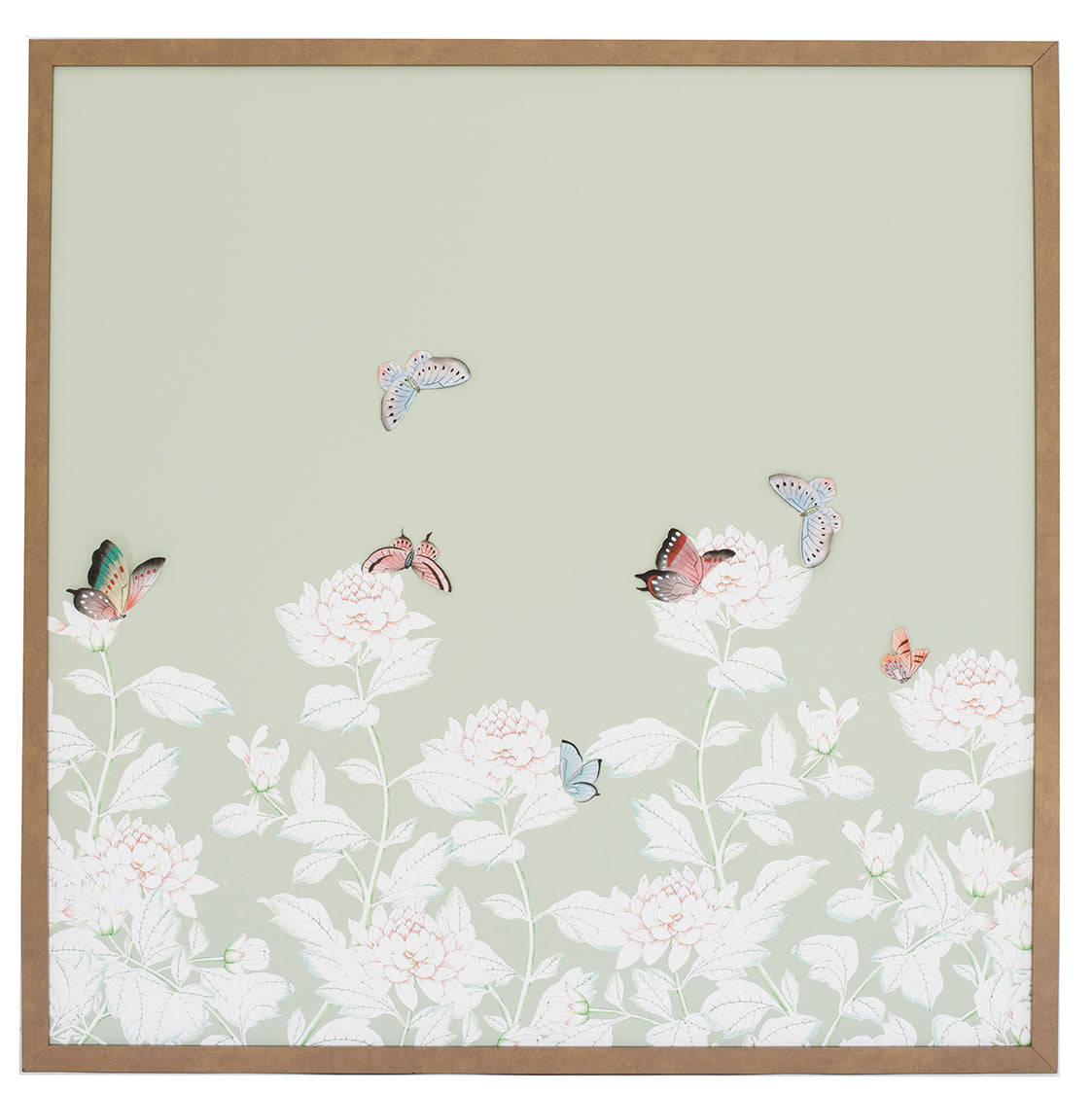 Green Chrysanthemum Chinoiserie